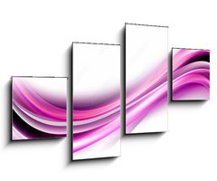 Obraz 4D tydln - 100 x 60 cm F_IS103742070 - Light Pink Waves Background