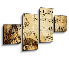 Obraz 4D tydln - 100 x 60 cm F_IS10573828 - vintage musical background