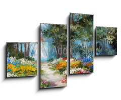 Obraz 4D tydln - 100 x 60 cm F_IS113563503 - Oil painting landscape
