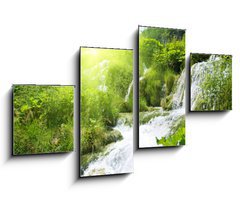 Obraz 4D tydln - 100 x 60 cm F_IS11750042 - wateterfall in deep forest