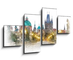 Obraz 4D tydln - 100 x 60 cm F_IS118221693 - Prague
