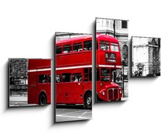Obraz 4D tydln - 100 x 60 cm F_IS122358644 - Londons iconic double decker bus.