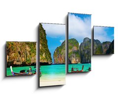 Obraz 4D tydln - 100 x 60 cm F_IS12791054 - Tropical beach, Maya Bay, Thailand - Tropick ple, Maya Bay, Thajsko