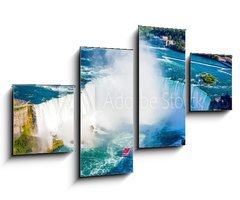 Obraz 4D tydln - 100 x 60 cm F_IS132838674 - Niagara falls aerial view