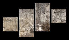 Obraz 4D tydln - 100 x 60 cm F_IS138386039 - Dirty wall with broken cement plaster.