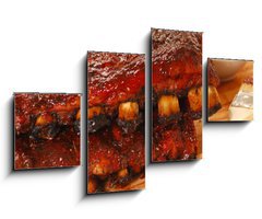 Obraz 4D tydln - 100 x 60 cm F_IS14506041 - Slabs of BBQ Spare ribs