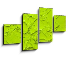 Obraz 4D tydln - 100 x 60 cm F_IS15076221 - green oil paint - zelen olejov barva