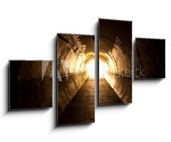 Obraz 4D čtyřdílný - 100 x 60 cm F_IS15105040 - light at the end of the tunnel