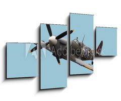 Obraz 4D tydln - 100 x 60 cm F_IS15824540 - Isolated Spitfire - Izolovan Spitfire