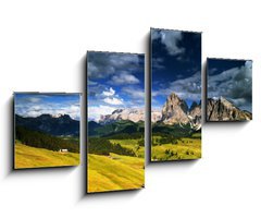 Obraz 4D tydln - 100 x 60 cm F_IS16152264 - Montagna, Dolomiti, Alpe di Siusi, Italia