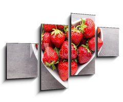 Obraz 4D tydln - 100 x 60 cm F_IS163070845 - Strawberry. - Jahoda.