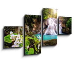Obraz 4D tydln - 100 x 60 cm F_IS163905997 - Waterfall in Thailand, called Huay or Huai mae khamin in Kanchanaburi Provience