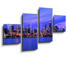 Obraz   XXL  Famous Chicago Panorama, 100 x 60 cm