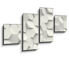 Obraz 4D tydln - 100 x 60 cm F_IS171149811 - hexagon geometric background