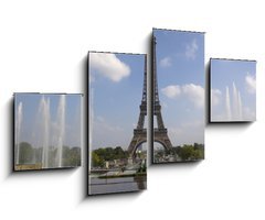 Obraz   The Eiffel tower from Trocadero in Paris, 100 x 60 cm