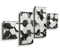 Obraz 4D tydln - 100 x 60 cm F_IS179876377 - hexagon geometric background