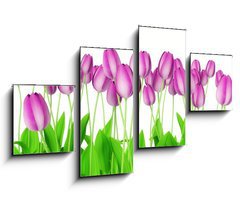 Obraz 4D tydln - 100 x 60 cm F_IS18362257 - tulips