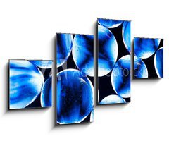 Obraz   blue gass beads, 100 x 60 cm