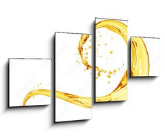 Obraz 4D tydln - 100 x 60 cm F_IS195242005 - Splash of oily liquid close