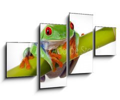 Obraz 4D tydln - 100 x 60 cm F_IS19746913 - Bamboo Frog - Bambusov ba