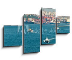 Obraz   Verkehr auf dem Bosporus, 100 x 60 cm
