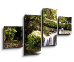 Obraz 4D tydln - 100 x 60 cm F_IS19824757 - Rainforest waterfall