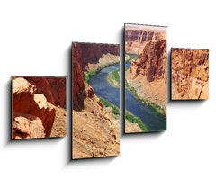 Obraz 4D tydln - 100 x 60 cm F_IS22502717 - Classic nature of America -  Colorado river close to Glen canyon