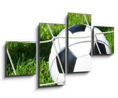 Obraz 4D tydln - 100 x 60 cm F_IS22690758 - Fu ball Tor / Soccer Goal - Fu koule Tor / fotbalov gl
