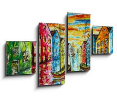 Obraz 4D tydln - 100 x 60 cm F_IS229305954 - Original art oil and palette knife on canvas