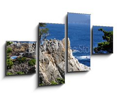 Obraz 4D tydln - 100 x 60 cm F_IS23885675 - The Lone Cypress in Pebble Beach, 17 Mile Drive, Monterey