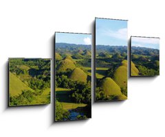 Obraz   chocolate hill in aerial view, Bohol Philippines, 100 x 60 cm