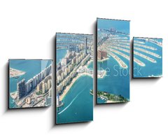 Obraz 4D tydln - 100 x 60 cm F_IS244692979 - Aerial view of Dubai Palm Jumeirah island, United Arab Emirates