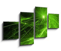 Obraz 4D tydln - 100 x 60 cm F_IS24659462 - Laser lights background