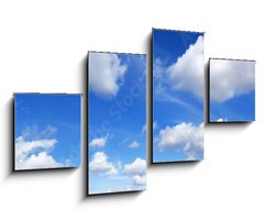Obraz 4D tydln - 100 x 60 cm F_IS251311692 - Panorama - Blue sky and white clouds