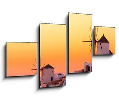 Obraz 4D tydln - 100 x 60 cm F_IS26522193 - Santorini sunset