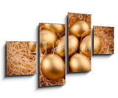 Obraz 4D tydln - 100 x 60 cm F_IS27774128 - Golden eggs - Zlat vejce