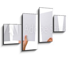 Obraz 4D tydln - 100 x 60 cm F_IS28827741 - various blank cardboard - rzn przdn lepenky