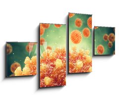 Obraz 4D tydln - 100 x 60 cm F_IS299804686 - Chronic liver disease can be caused by a viral hepatitis infection, Hepatitis viruses
