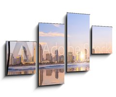 Obraz 4D tydln - 100 x 60 cm F_IS300187030 - Downtown San Diego skyline in California, USA