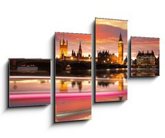 Obraz 4D tydln - 100 x 60 cm F_IS30031688 - Big Ben in the evening, London, UK