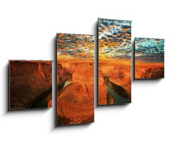 Obraz 4D tydln - 100 x 60 cm F_IS30757809 - Horse shoe bend - Ohyb konky