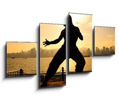 Obraz 4D tydln - 100 x 60 cm F_IS31516850 - Bruce lee in Hong kong