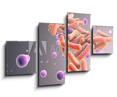 Obraz 4D tydln - 100 x 60 cm F_IS316394282 - Medicine Bacteria and virus Picture