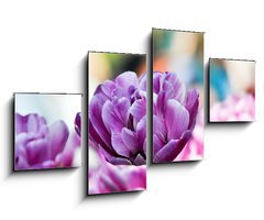 Obraz 4D tydln - 100 x 60 cm F_IS31786414 - Lila tulpe