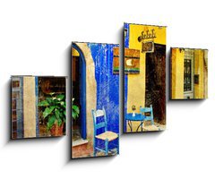 Obraz 4D tydln - 100 x 60 cm F_IS31878997 - pictorial old streets of Greece - Chania, Crete