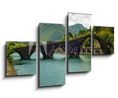 Obraz 4D tydln - 100 x 60 cm F_IS31949500 - Ponte del Diavolo Borgo a Mozzano