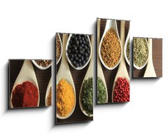 Obraz 4D tydln - 100 x 60 cm F_IS32042389 - Spices and herbs - Koen a byliny