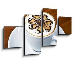 Obraz 4D tydln - 100 x 60 cm F_IS32151552 - Latte Art - Rosette