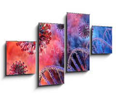 Obraz 4D tydln - 100 x 60 cm F_IS322420544 - Coronavirus disease COVID