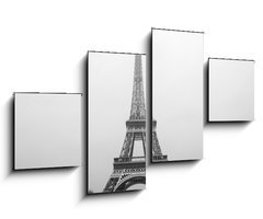 Obraz 4D tydln - 100 x 60 cm F_IS32918405 - Eiffel tower under snow - Eiffelova v pod snhem